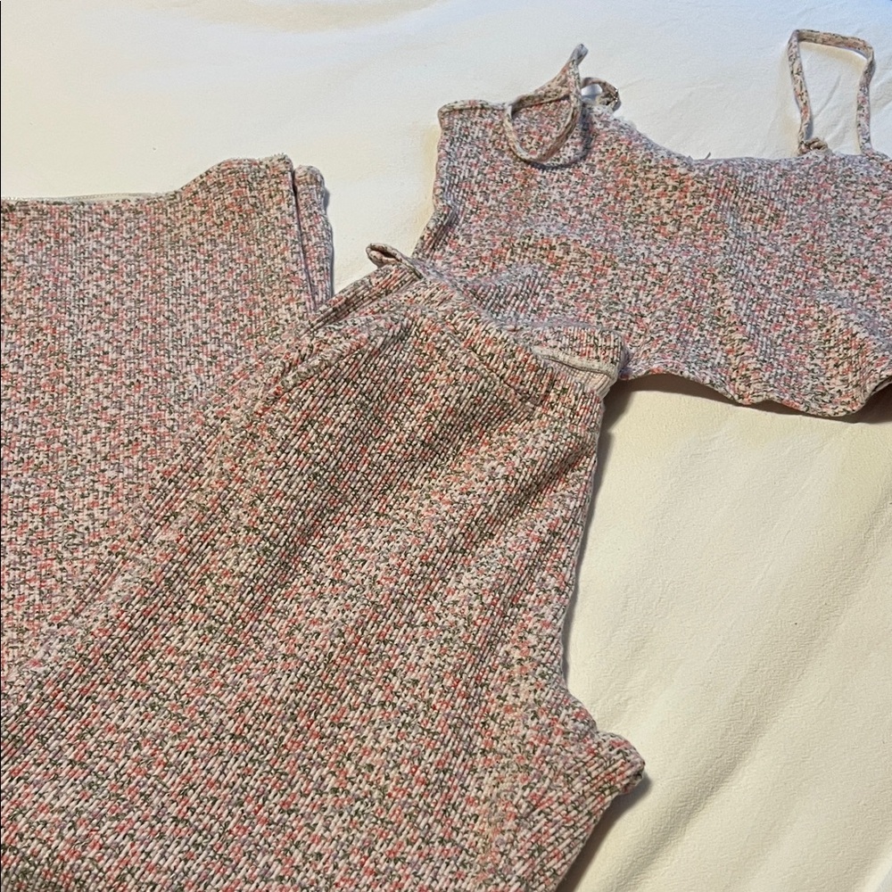 Frankie's Bikinis Multicolor Knit Pajama Set